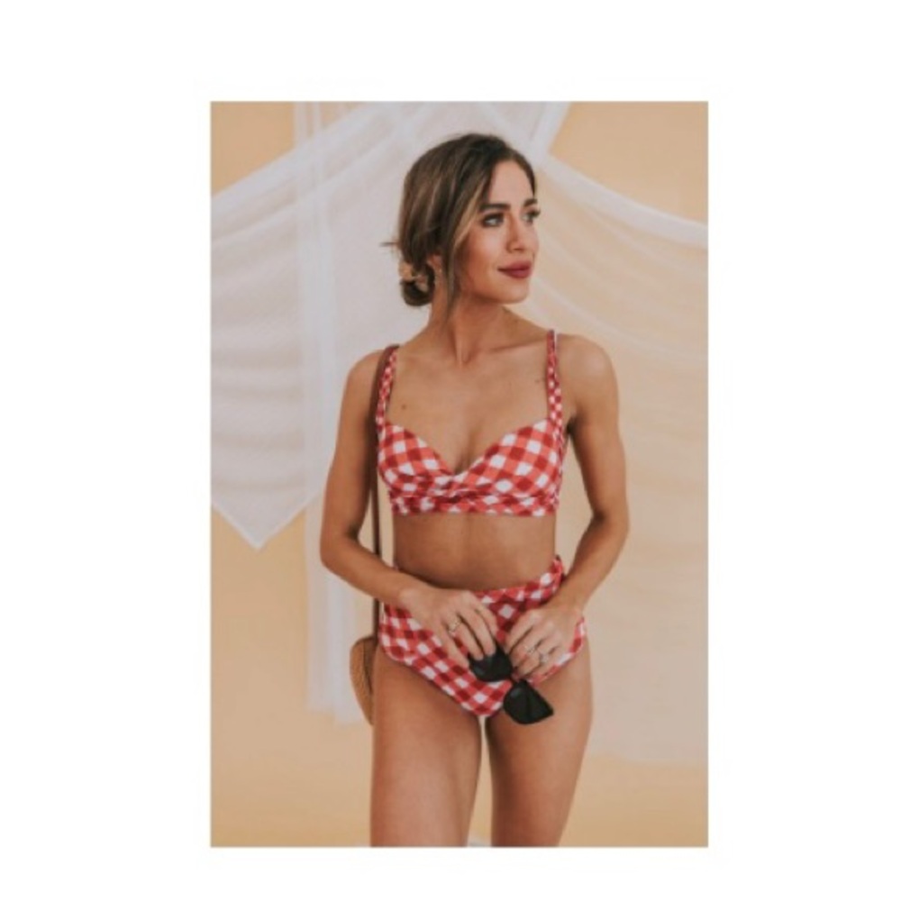 One Loved Babe Gingham Swimsuit
